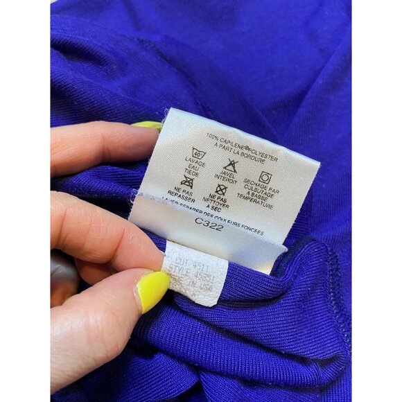 Vintage Patagonia Mens Capilene Long Sleeve Crewneck Shirt Large PURPLE - Picture 7 of 7